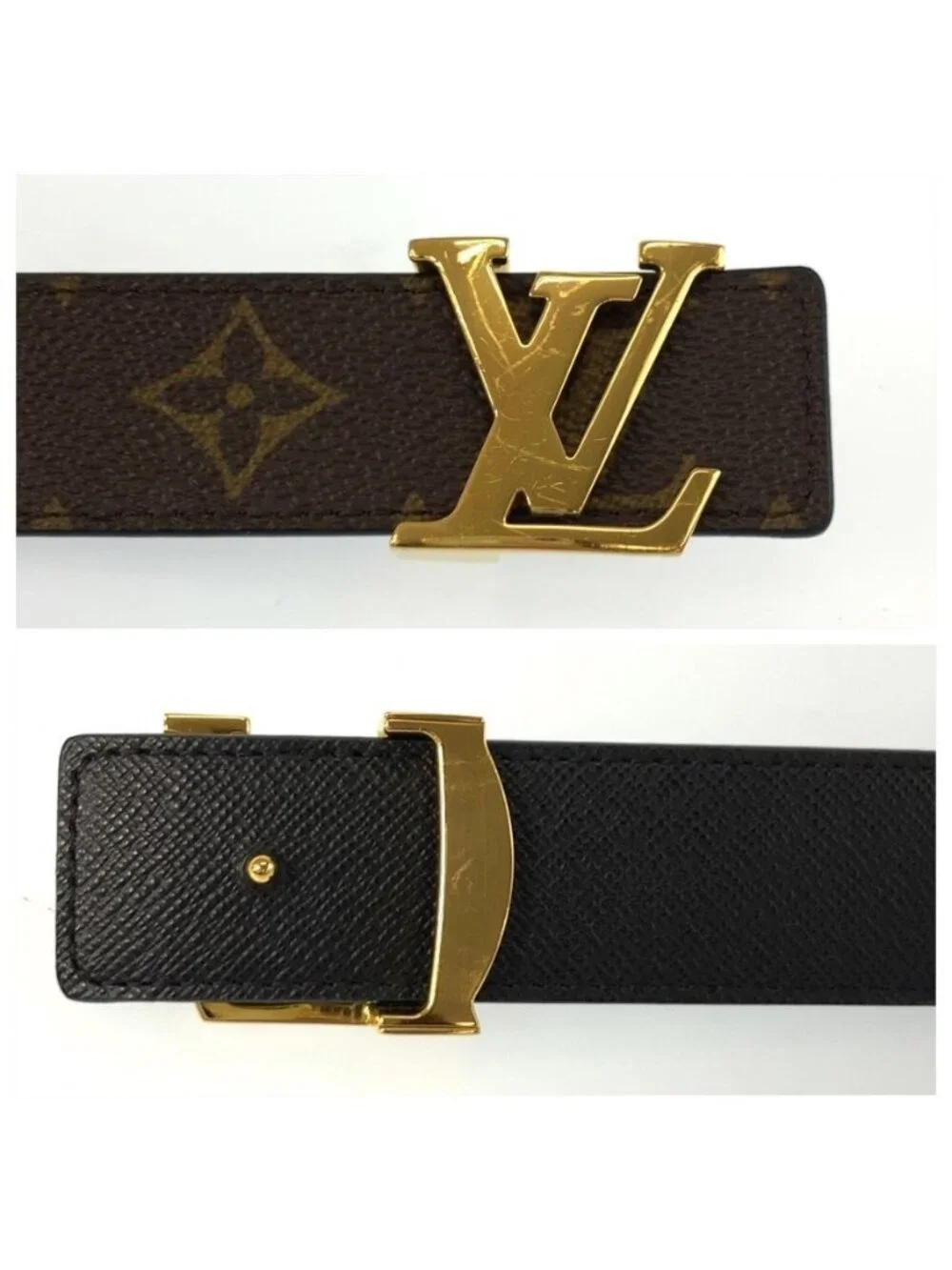 Louis Vuitton Monogram Ceinture LV Initial 85 Belt Reversible
